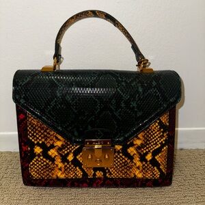 Multi colored snakeskin Aldo Purse